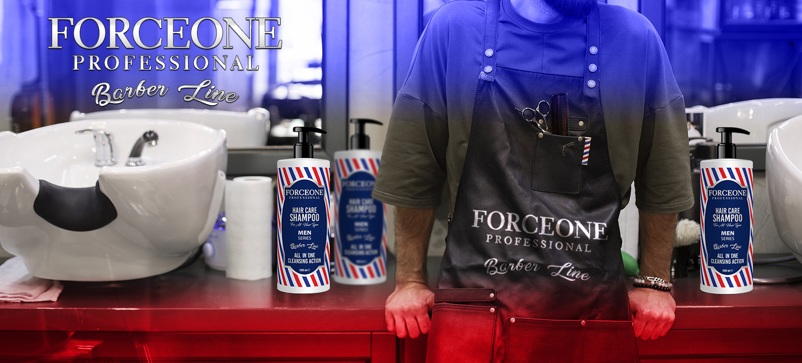 FORCEONE SHAMPOO BARBER LINE 01